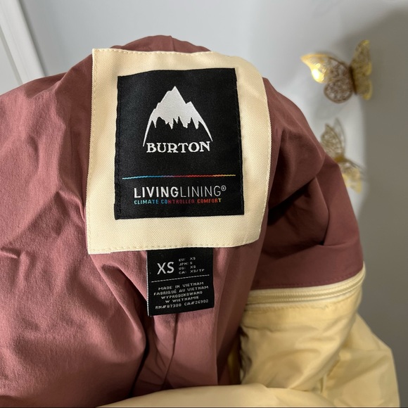 🦋🌙 BURTON | Cream Overall Snowboard Ski or Snow Bibs Pants SOLD - Picture 16 of 16